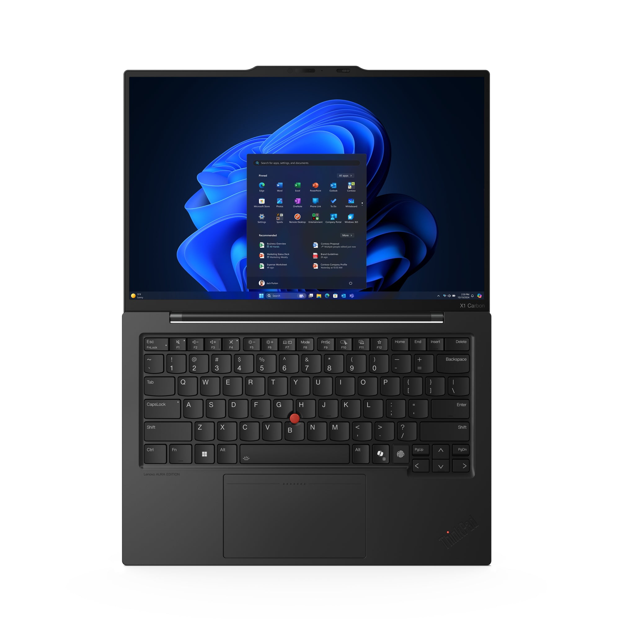 Lenovo X1 Carbon 14", U7, Intel Graphics, 32 GB, 1 TB, Win 11 Pro, Black