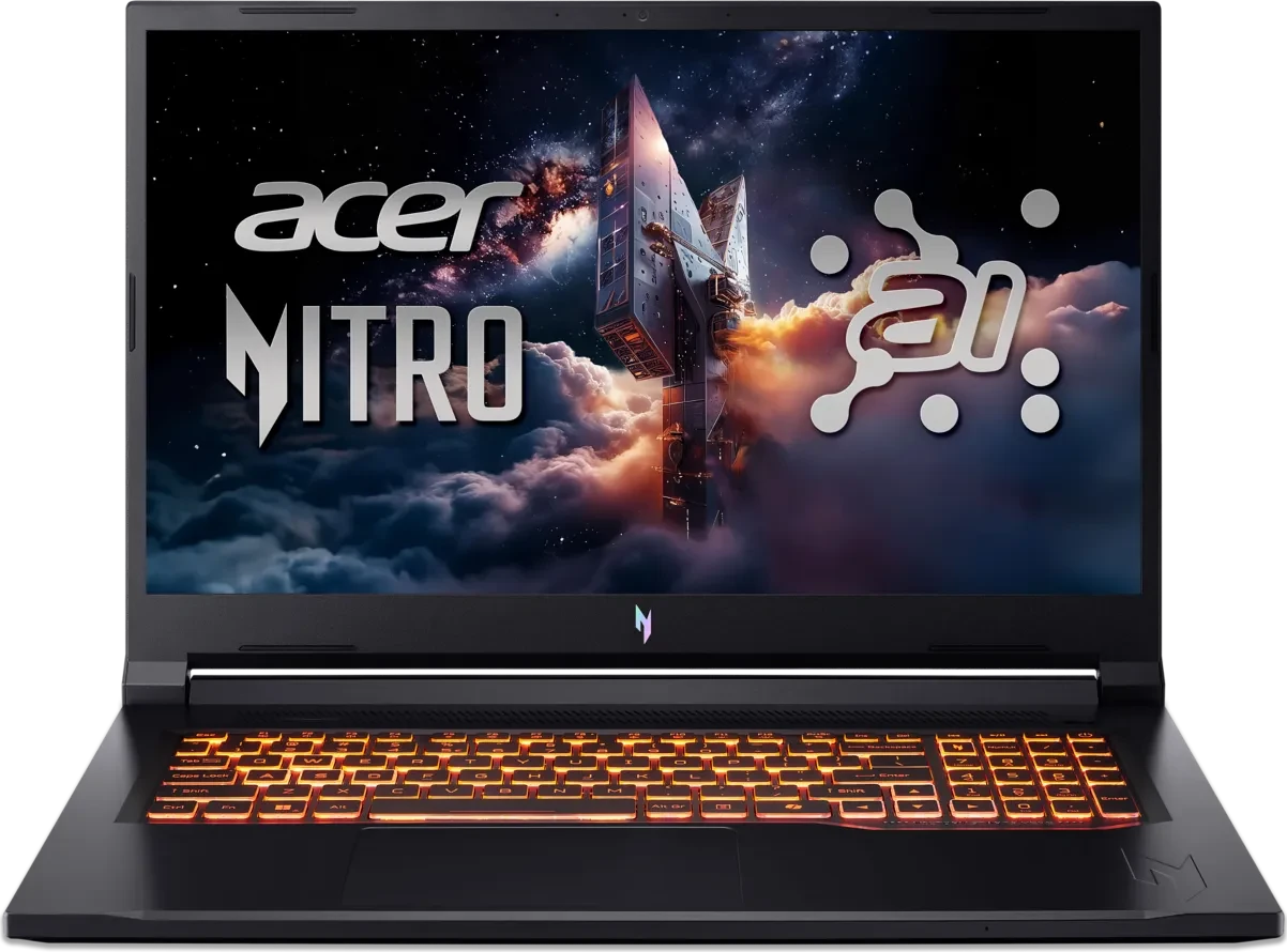 Acer Nitro V 17 AI, 17,3", R7, GeForce RTX 5070 260, 32 GB, 1 TB, Black